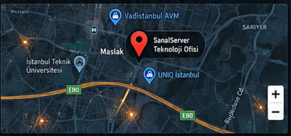 Ofis konumu harita görünümü